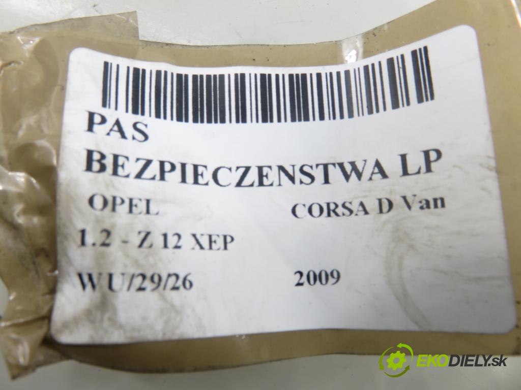 OPEL CORSA D Van HB 2009 0,00 1.2 - Z 12 XEP 1229,00 Držiak bezpečnostný LP 607707500D