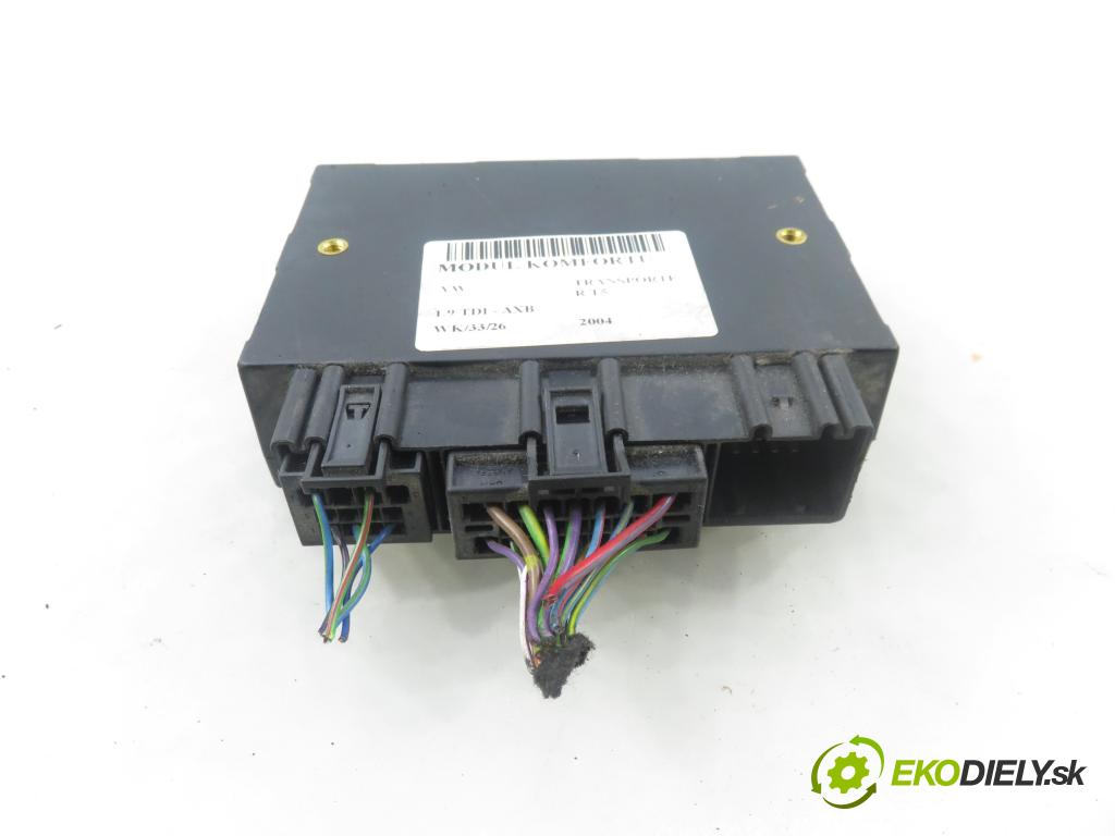 VW TRANSPORTER V Skrzynia (7HA, 7HH, 7EA, 7EH) FURGON 2004 77,00 1.9 TDI PD 105 - AXB 1896,00 MODUL komfortu 7H0959433B