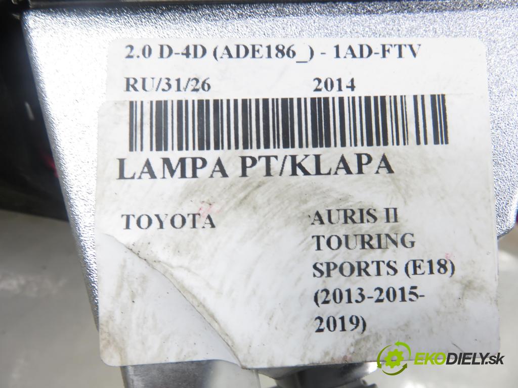 TOYOTA AURIS TOURING SPORTS (_E18_) KOMBI 2014 91,00 2.0 D-4D 124 (ADE186_) - 1AD-FTV 1998,00 světlo pravé zadní kufr 
