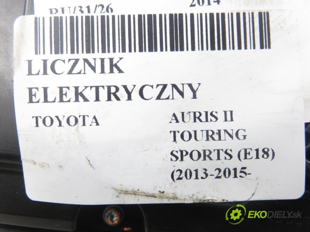 TOYOTA AURIS TOURING SPORTS (_E18_) KOMBI 2014 91,00 2.0 D-4D 124 (ADE186_) - 1AD-FTV 1998,00 Prístrojovka elektrický A2C31789200