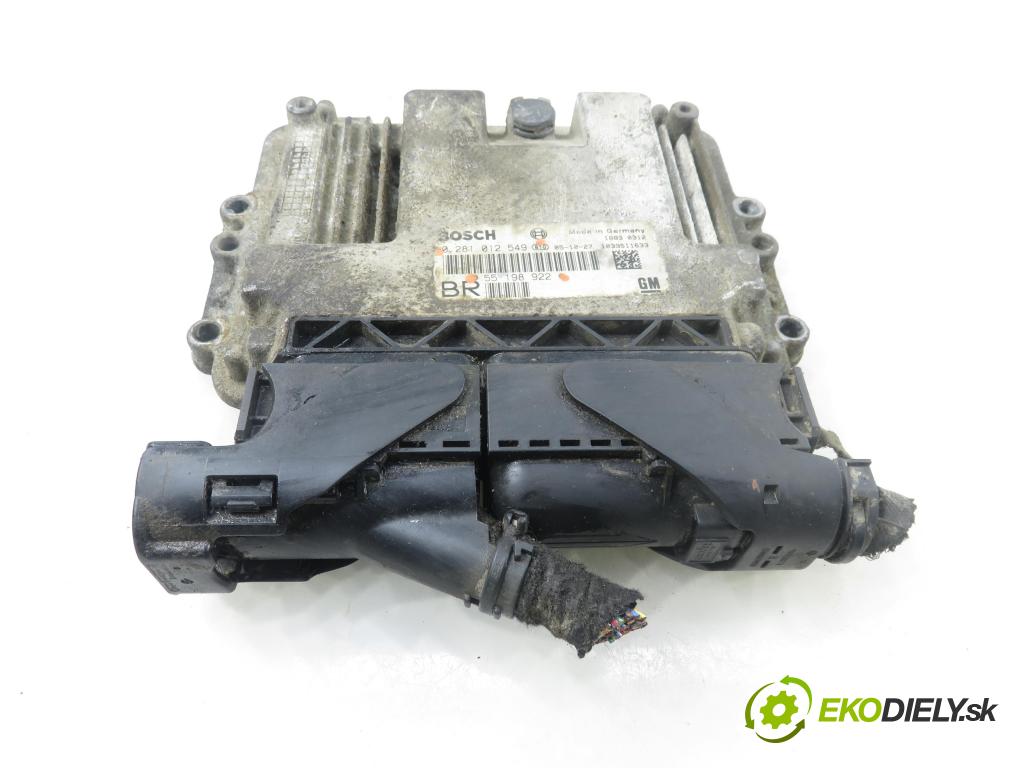 OPEL ASTRA H Kombi (A04) KOMBI 2006 88,00 1.9 CDTI - Z 19 DT 1910,00 řídící jednotka motora 55198922 ; 0281012549