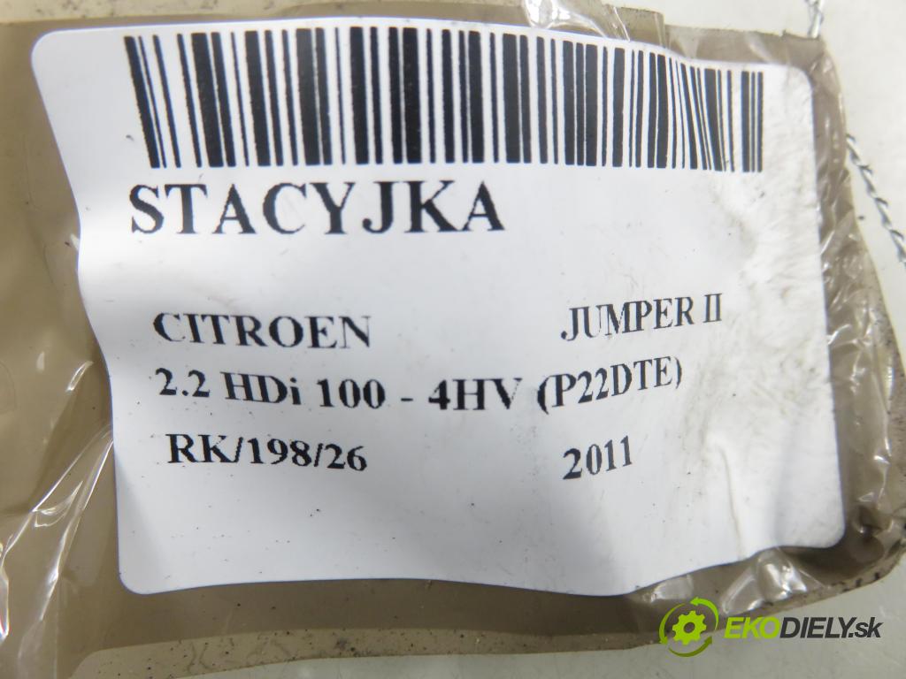 CITROEN JUMPER Skrzynia FURGON 2011 74,00 2.2 HDi 100 - 4HV (P22DTE) 2198,00 spinačka 010990013 (Spínacia skrinka)
