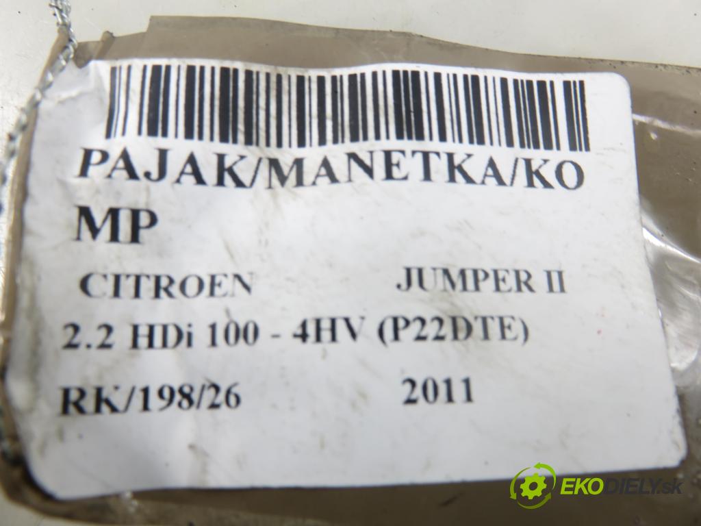 CITROEN JUMPER Skrzynia FURGON 2011 74,00 2.2 HDi 100 - 4HV (P22DTE) 2198,00 páčka/prepínač 07354694780