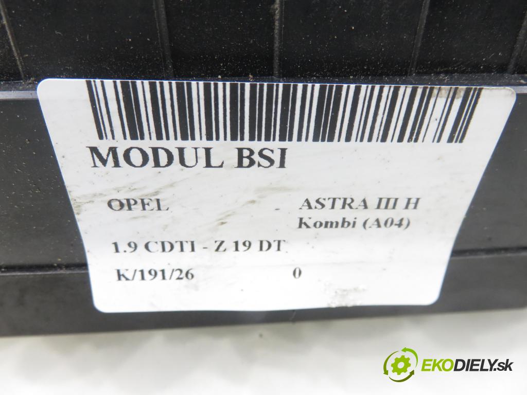 OPEL ASTRA H Kombi (A04) KOMBI 2006 88,00 1.9 CDTI - Z 19 DT 1910,00 MODUL BSI 13206748GU ; 5DK00866848