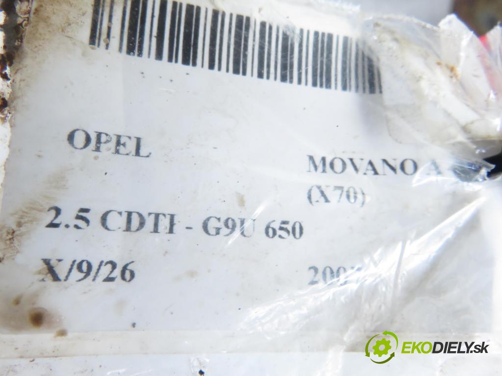 OPEL MOVANO Platforma / podwoyie (X70) KABINA/PLATFORMA 2007 0,00 2.5 CDTI - G9U 650 2464,00 Listové pero zadné