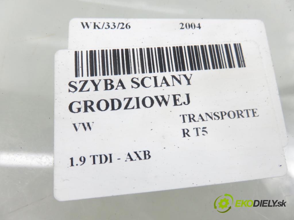 VW TRANSPORTER V Skrzynia (7HA, 7HH, 7EA, 7EH) FURGON 2004 77,00 1.9 TDI PD 105 - AXB 1896,00 Okno STENY: