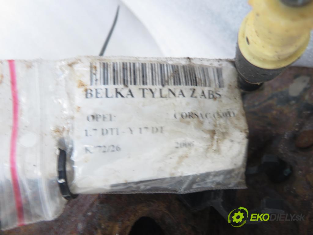 OPEL CORSA C (X01) HB 2006 55,00 1.7 DTI - Y 17 DT 1686,00 výztuha zadní část ABS