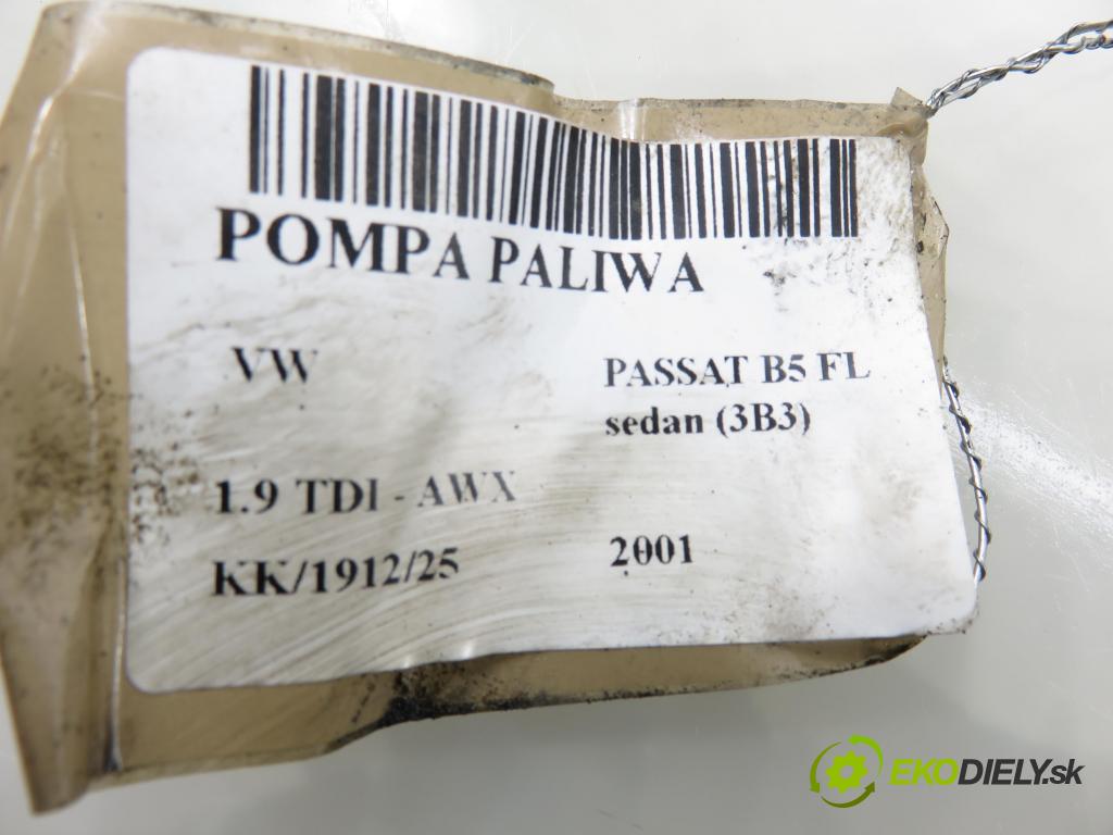 VW PASSAT B5.5 (3B3) SEDAN 2001 96,00 1.9 TDI - AWX 1896,00 Pumpa paliva 3B0919050
