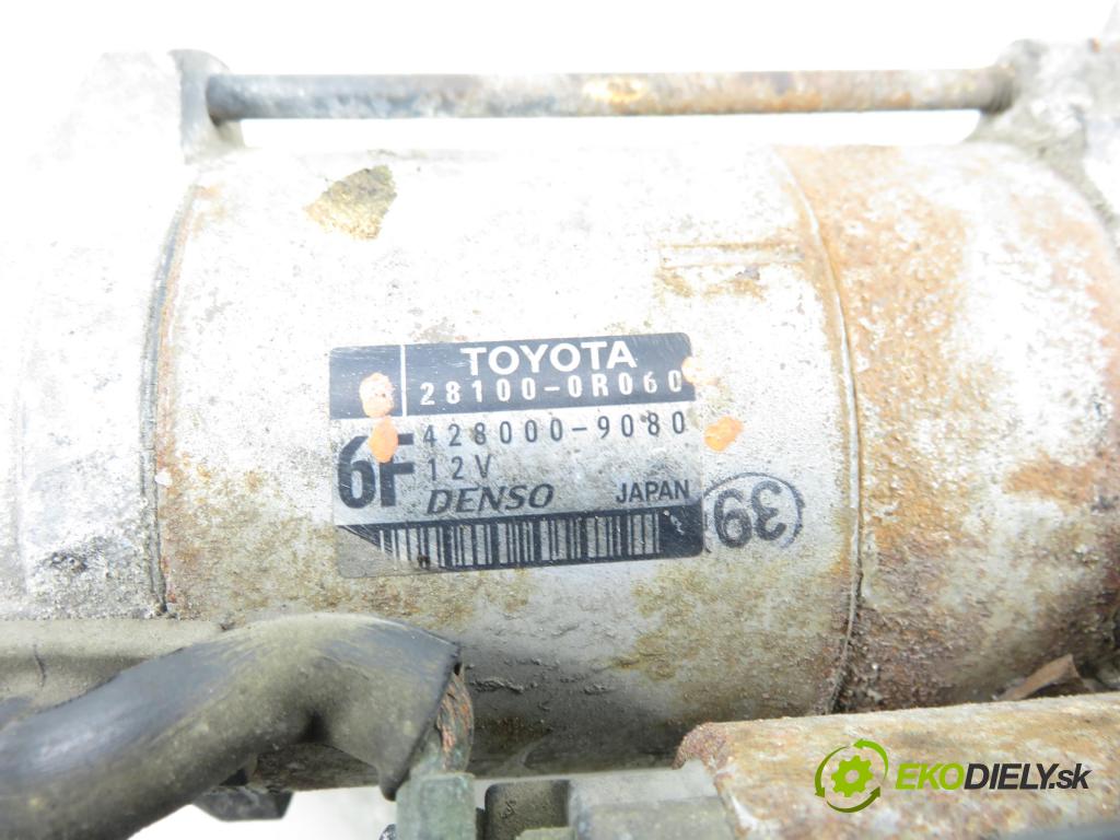 TOYOTA AURIS TOURING SPORTS (_E18_) KOMBI 2014 91,00 2.0 D-4D 124 (ADE186_) - 1AD-FTV 1998,00 Štartér 281000R060 ; 4280009080 (Štartér)