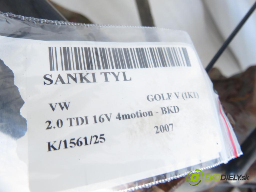 VW GOLF V (1K1) HB 2007 103,00 2.0 TDI 16V 4motion - BKD 1968,00 ZADNÍ: 5N0505235M