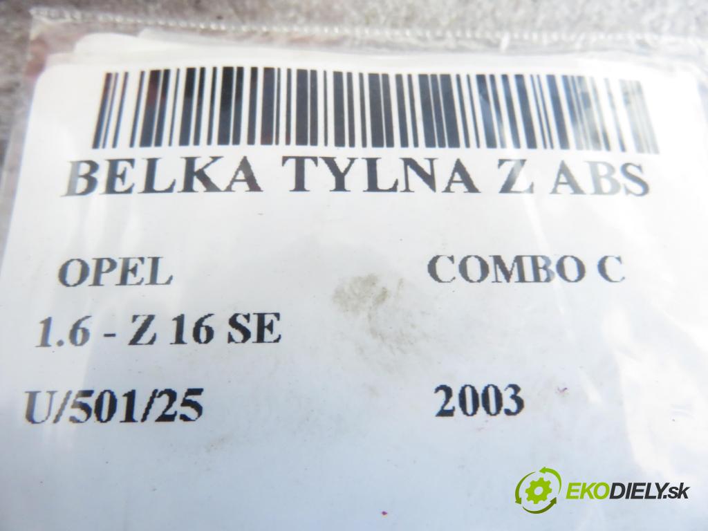 OPEL COMBO C KOMBIVAN 2003 62,00 1.6 8V 84 - Z 16 SE 1598,00 výztuha zadní část ABS