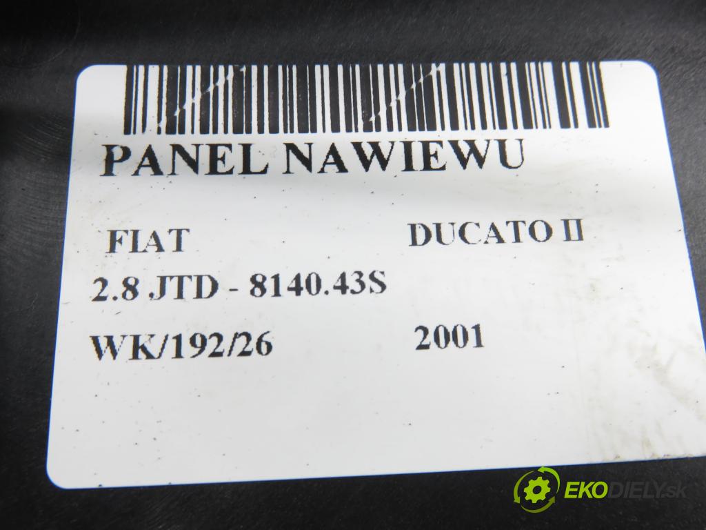 FIAT DUCATO (230_) FURGON 2001 94,00 2.8 JTD - 8140.43S 2798,00 Panel kúrenia 591922900