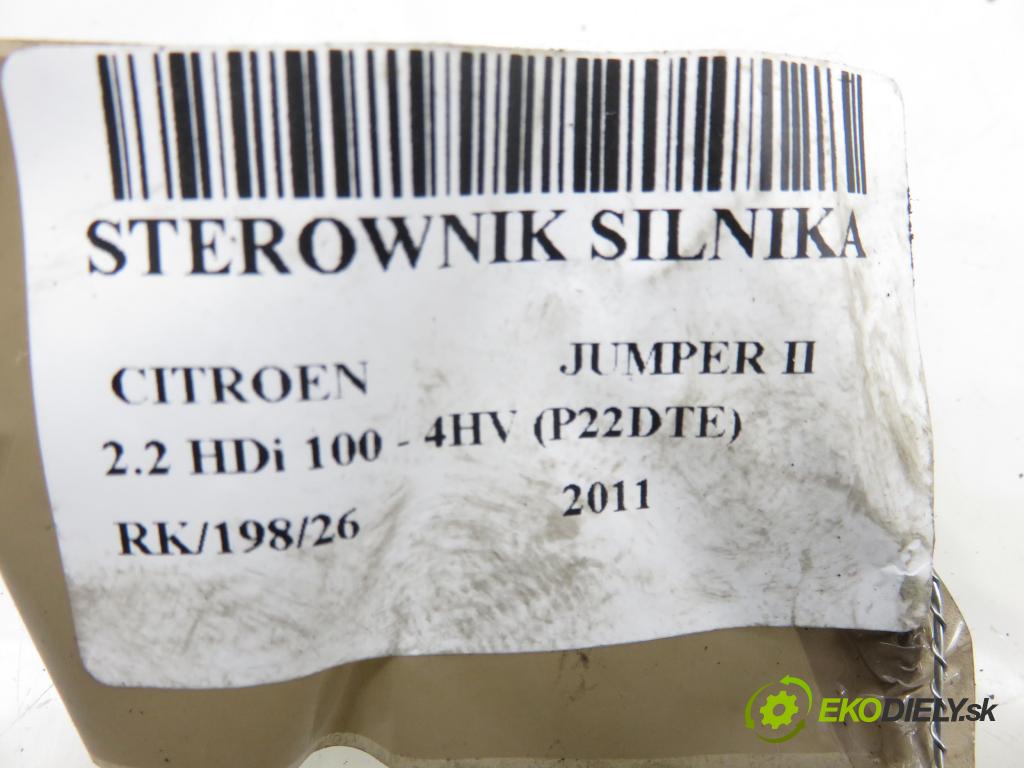 CITROEN JUMPER Skrzynia FURGON 2011 74,00 2.2 HDi 100 - 4HV (P22DTE) 2198,00 Riadiaca jednotka Motor 9666360280