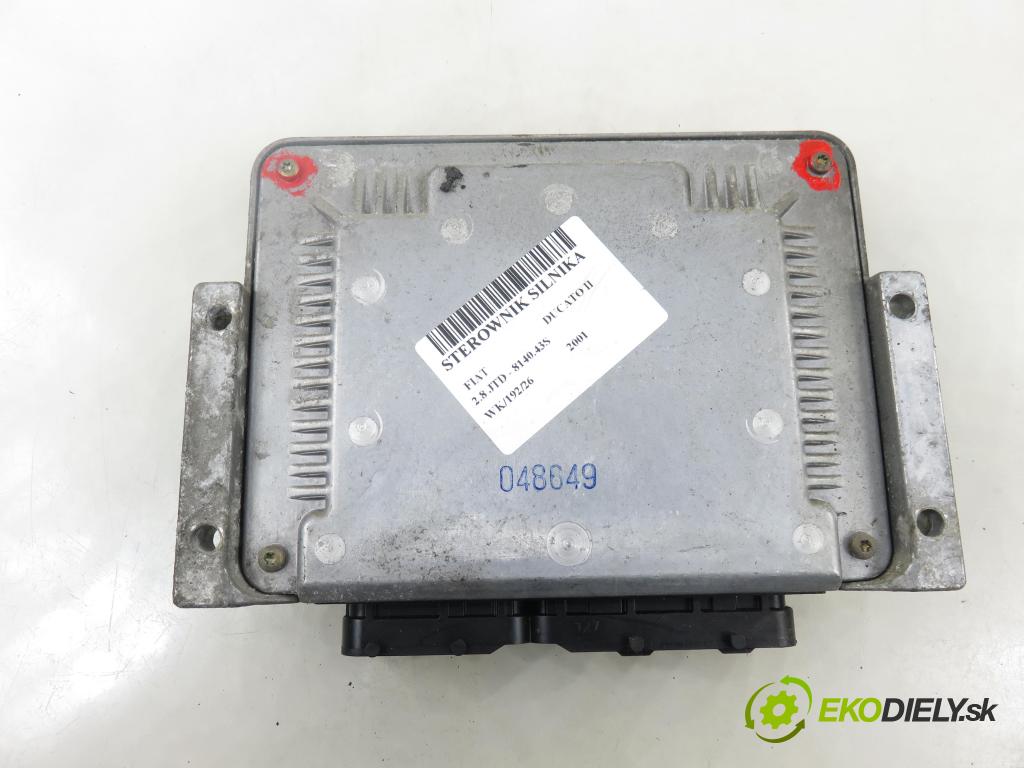 FIAT DUCATO (230_) FURGON 2001 94,00 2.8 JTD - 8140.43S 2798,00 Riadiaca jednotka Motor 0281010486 ; 1327518080