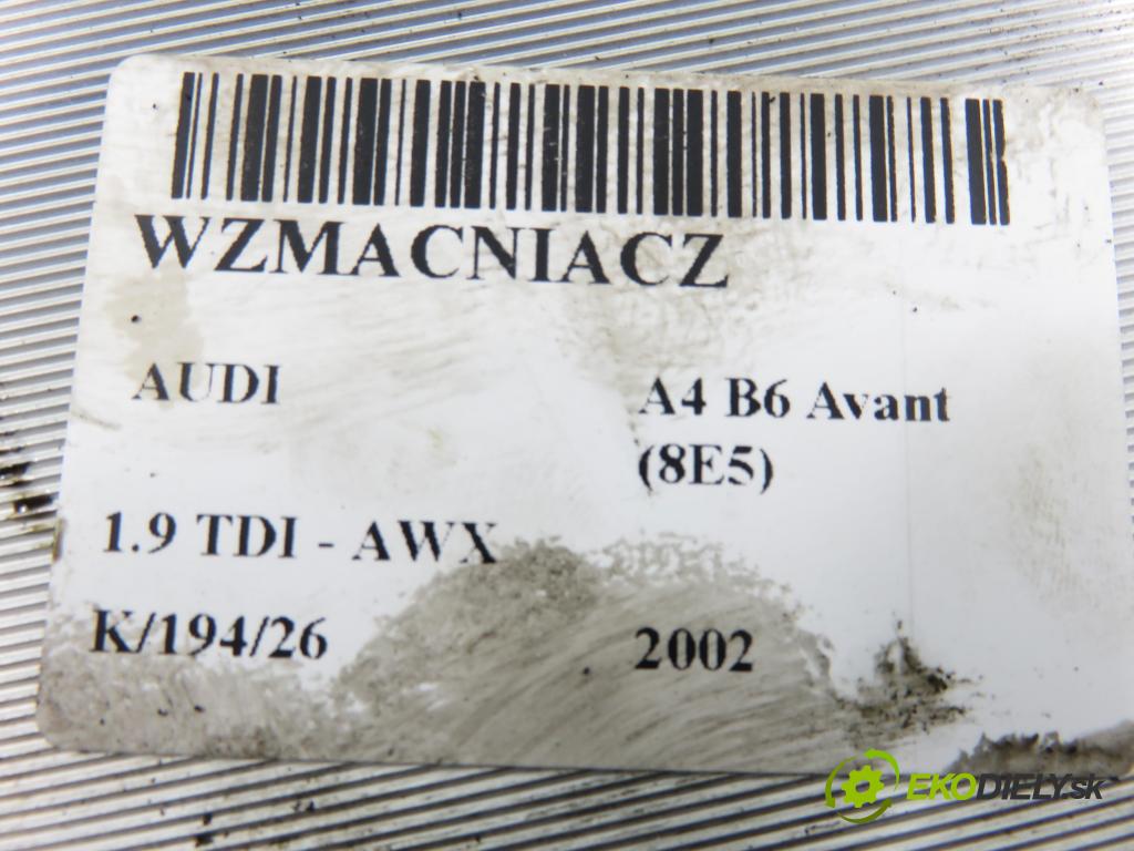 AUDI A4 Avant (8E5, B6) KOMBI 2002 96,00 1.9 TDI - AWX 1896,00 Zosilňovač 8E9035223 (Zosilňovač)