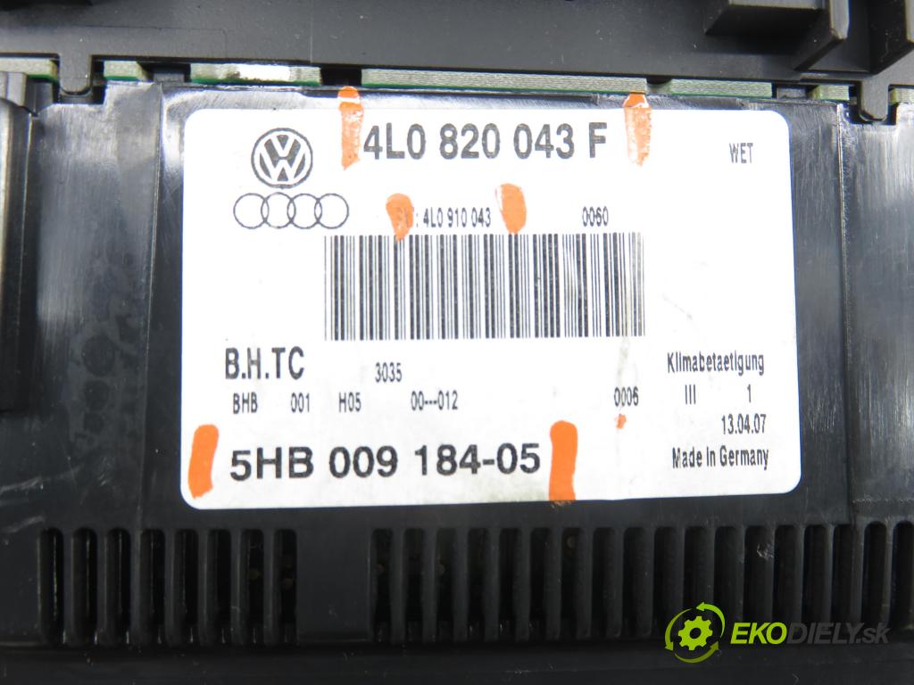 AUDI Q7 (4L) SUV 2007 171,00 3.0 TDI quattro - BUG 2967,00 Panel kúrenia KLIMATRONIK 4L0820043F ; 4L0910043 ; 5HB00918405