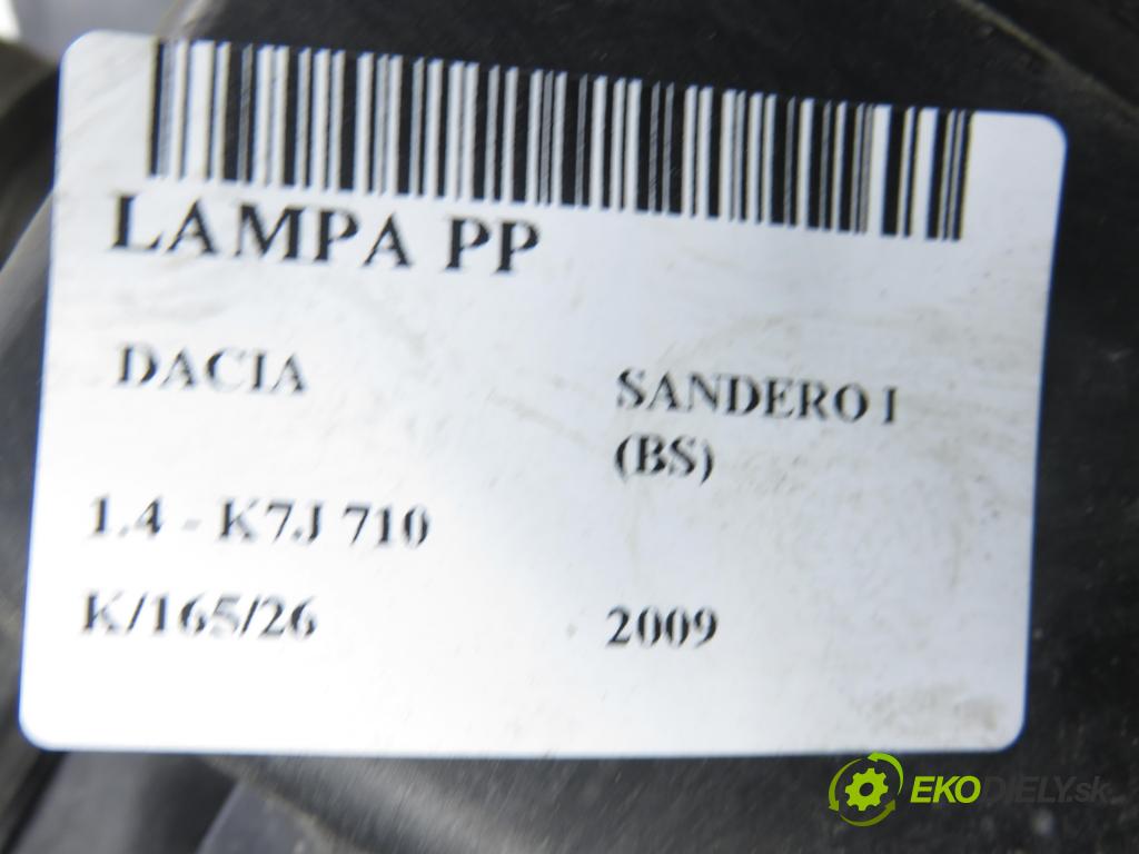 DACIA SANDERO HB 2009 55,00 1.4 - K7J 710 1390,00 světlo PP