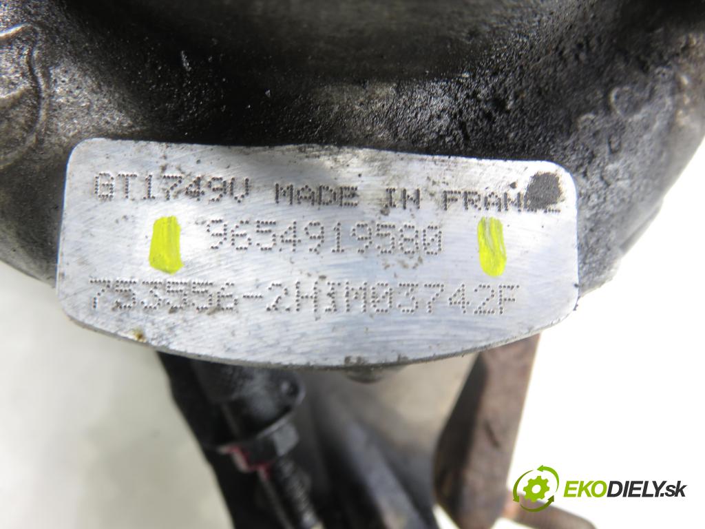 CITROEN C5 II (RC_) SEDAN 2005 100,00 2.0 HDi 136 - RHR (DW10BTED4) 1997,00 Turbodúchadlo 9654919580 (Turbodúchadlo (kompletné))