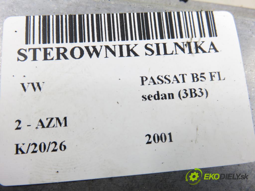 VW PASSAT B5.5 (3B3) SEDAN 2001 85,00 2 - AZM 1984,00 Riadiaca jednotka Motor 06B906033T ; 5WP40108