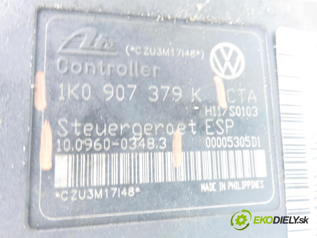 VW GOLF V (1K1) HB 2005 77,00 1.9 TDI - BXE 1896,00 pumpa ABS 1K0907379K ; 10096003483 (Pumpa ABS)