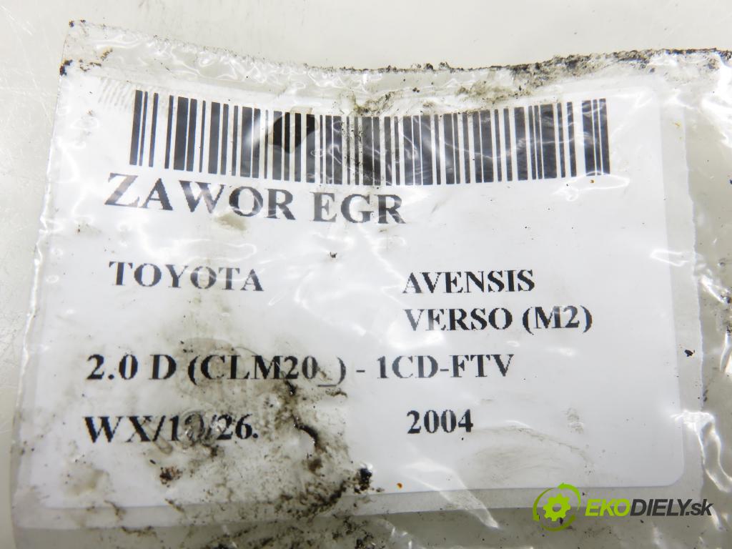 TOYOTA AVENSIS VERSO (_M2_) MINIVAN 2004 85,00 2.0 D (CLM20_) - 1CD-FTV 1995,00 VENTIL EGR 2562027080 ; 1350008090