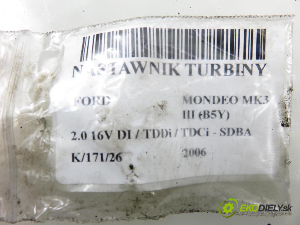 FORD MONDEO III (B5Y) LIFTBACK 2006 66,00 2.0 16V DI / TDDi / TDCi - SDBA 1998,00 Nastavovač turba 6NW008412 ; 712120 ; 6NW008412712120 (Motorček ostatné)