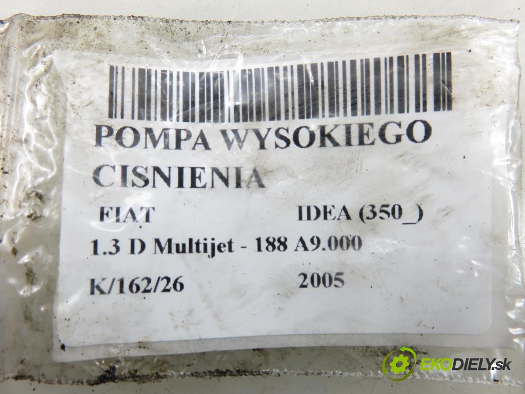 FIAT IDEA (350_) HB 2005 0,00 1.3 D Multijet - 188 A9.000 1248,00 pumpa vysokého TLAK: 0445010080 ; 46779630