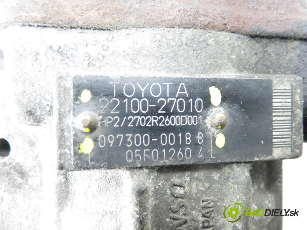 TOYOTA AVENSIS VERSO (_M2_) MINIVAN 2004 85,00 2.0 D (CLM20_) - 1CD-FTV 1995,00 pumpa vysokého TLAK: 2210027010 ; 09730000188