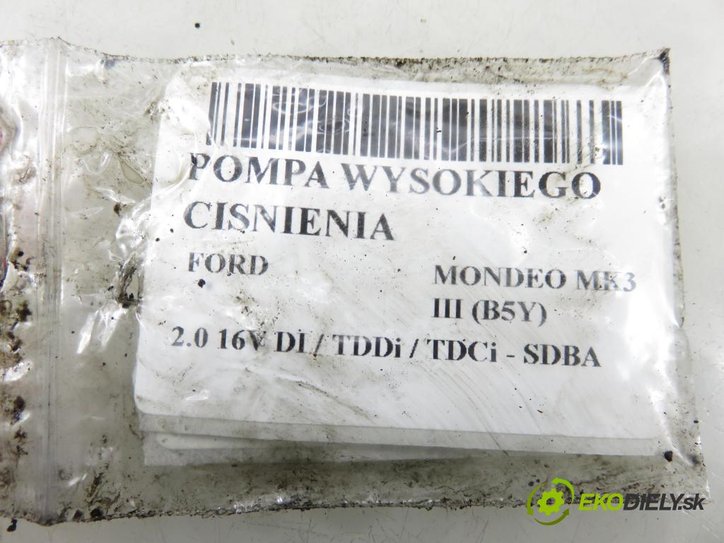 FORD MONDEO III (B5Y) LIFTBACK 2006 66,00 2.0 16V DI / TDDi / TDCi - SDBA 1998,00 pumpa vysokého TLAK: R9044Z035A ; 2C1Q9B395AC
