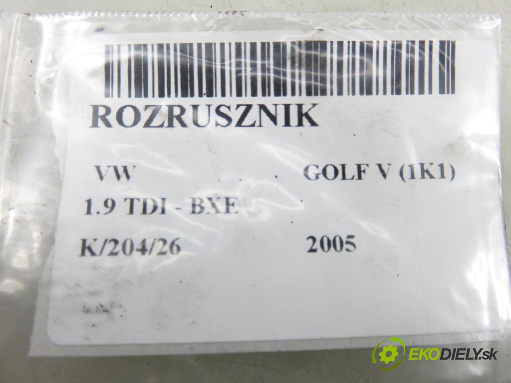 VW GOLF V (1K1) HB 2005 77,00 1.9 TDI - BXE 1896,00 Štartér S0090 (Štartér)