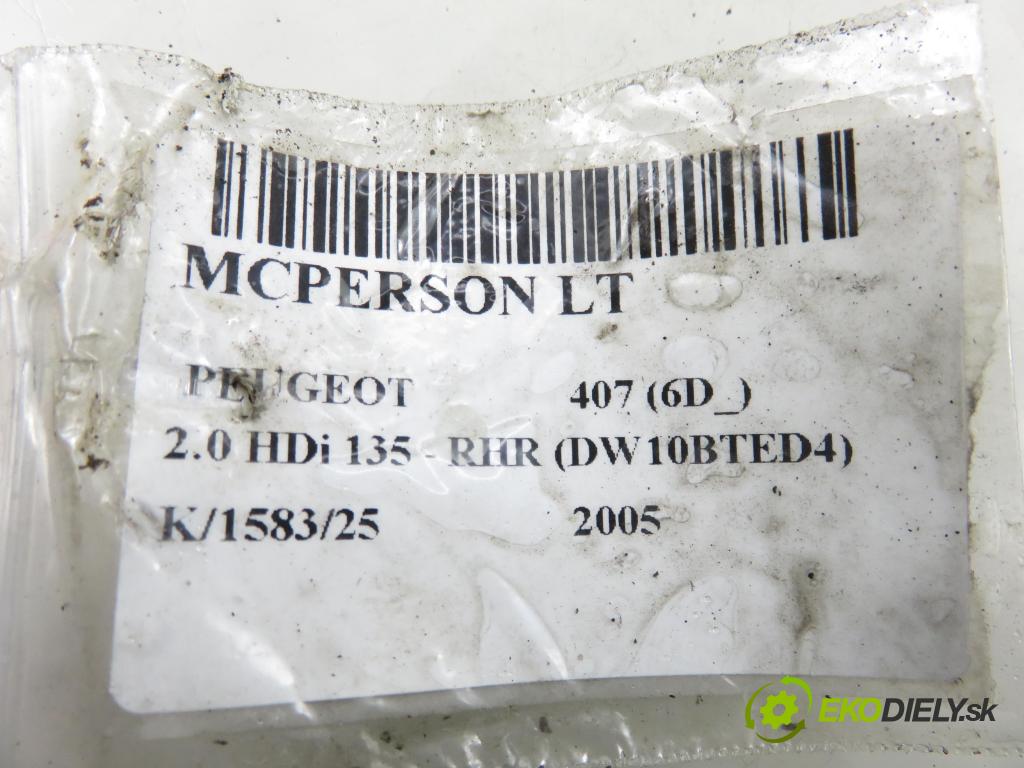 PEUGEOT 407 (6D_) SEDAN 2005 100,00 2.0 HDi 135 - RHR 1997,00 MCPERSON LT 
