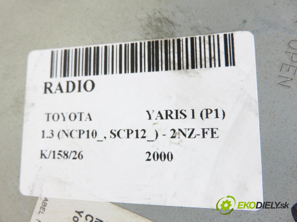 TOYOTA YARIS (_P1_) HB 2000 63,00 1.3 VVTi 86 - 2NZ-FE 1299,00 RADIO CD 8612052030