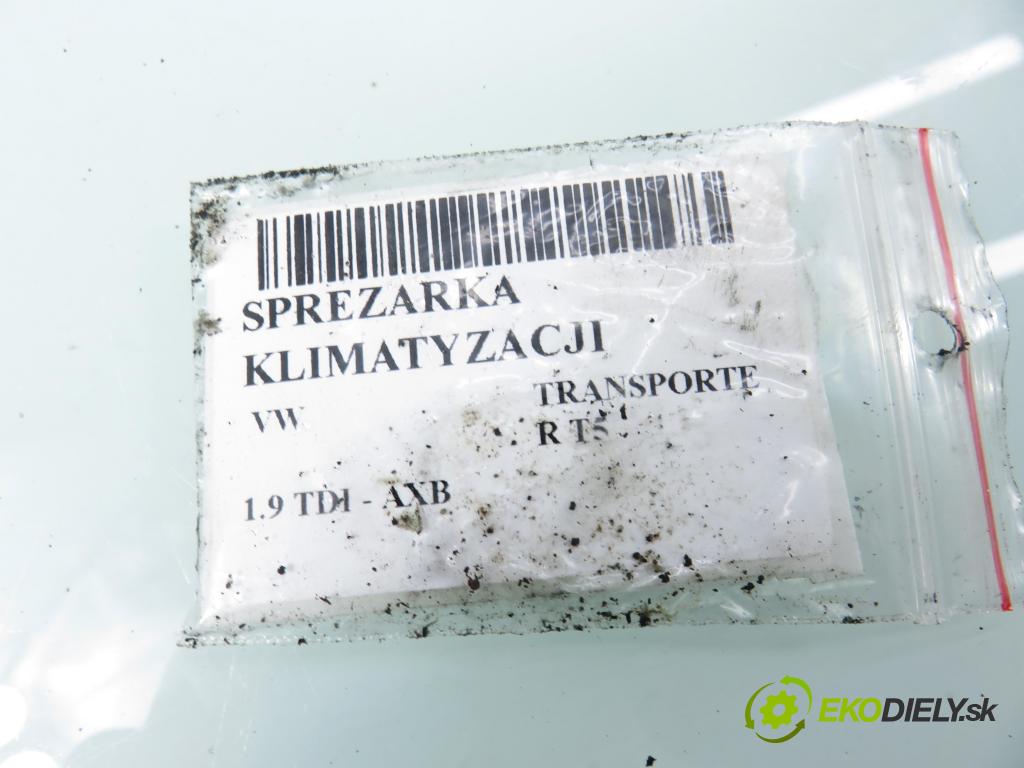 VW TRANSPORTER V Skrzynia (7HA, 7HH, 7EA, 7EH) FURGON 2004 77,00 1.9 TDI PD 105 - AXB 1896,00 KOMPRESOR: klimatizácie 7H0820803C (Kompresor klimatizácie)