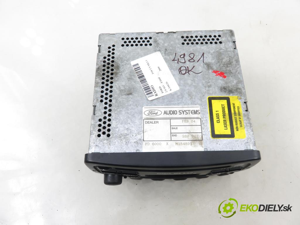 FORD FOCUS (DAW, DBW) HB 2000 96,00 2.0 16V - EDDF 1988,00 RADIO CD 98AP18C815AA