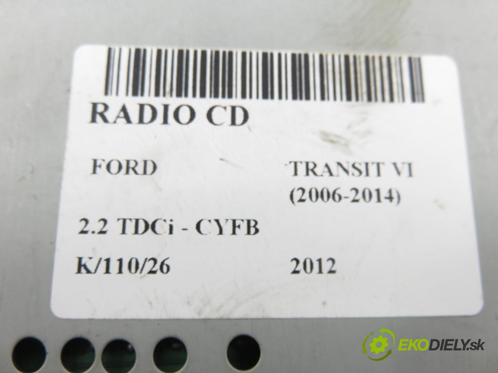 FORD TRANSIT Furgon (FA_ _) FURGON 2012 92,00 2.2 TDCi - CYFB 2198,00 RADIO CD 8C1T18V815AB