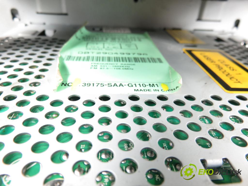 HONDA JAZZ II (GD_, GE3, GE2) HB 2003 61,00 1.3 (GD1) - L13A1 1339,00 RADIO CD 39175SAAG110M1