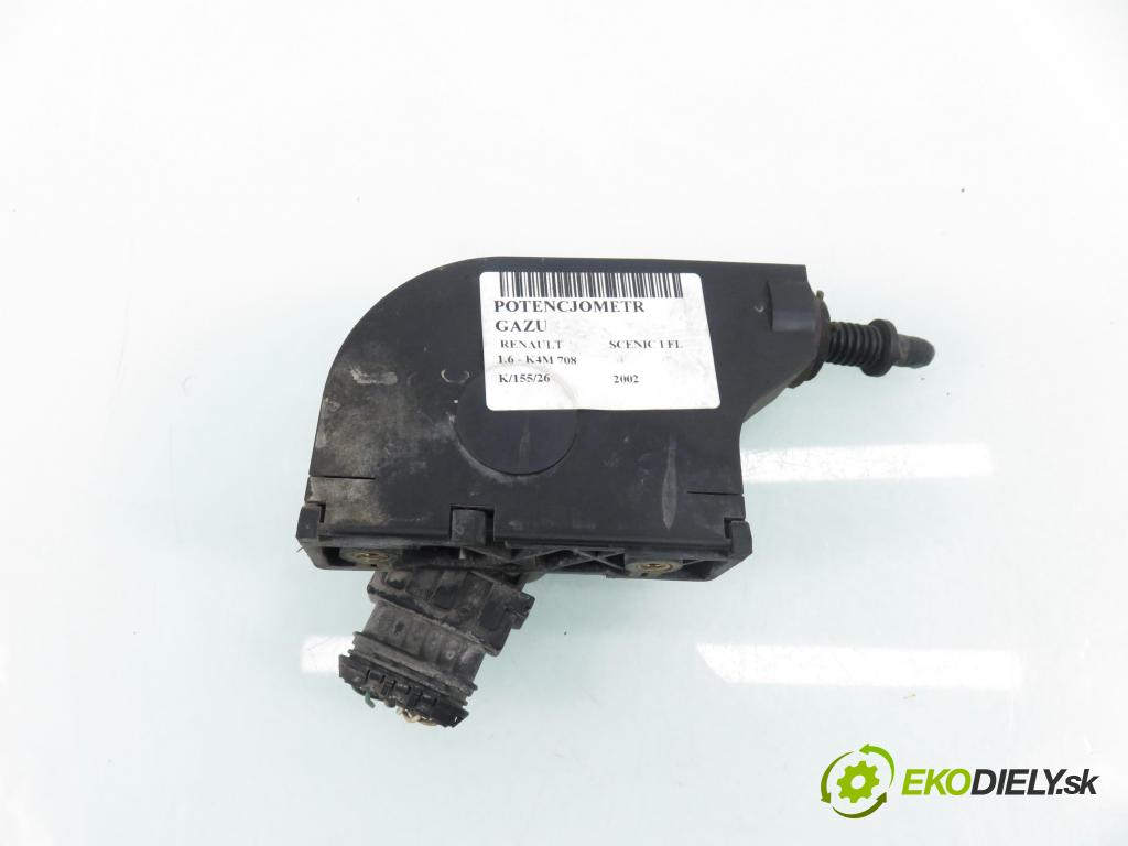 RENAULT SCENIC I (JA0/1_) MINIVAN 2002 0,00 1.6 - K4M 708 1598,00 Potenciometer plynu 7700431918 ; CTS4089 (Potenciometer plynového pedálu)