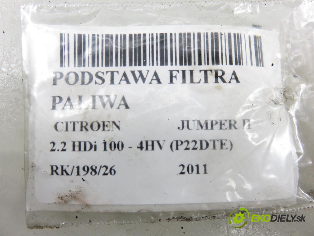 CITROEN JUMPER Skrzynia FURGON 2011 74,00 2.2 HDi 100 - 4HV (P22DTE) 2198,00 Obal filtra paliva 235514721