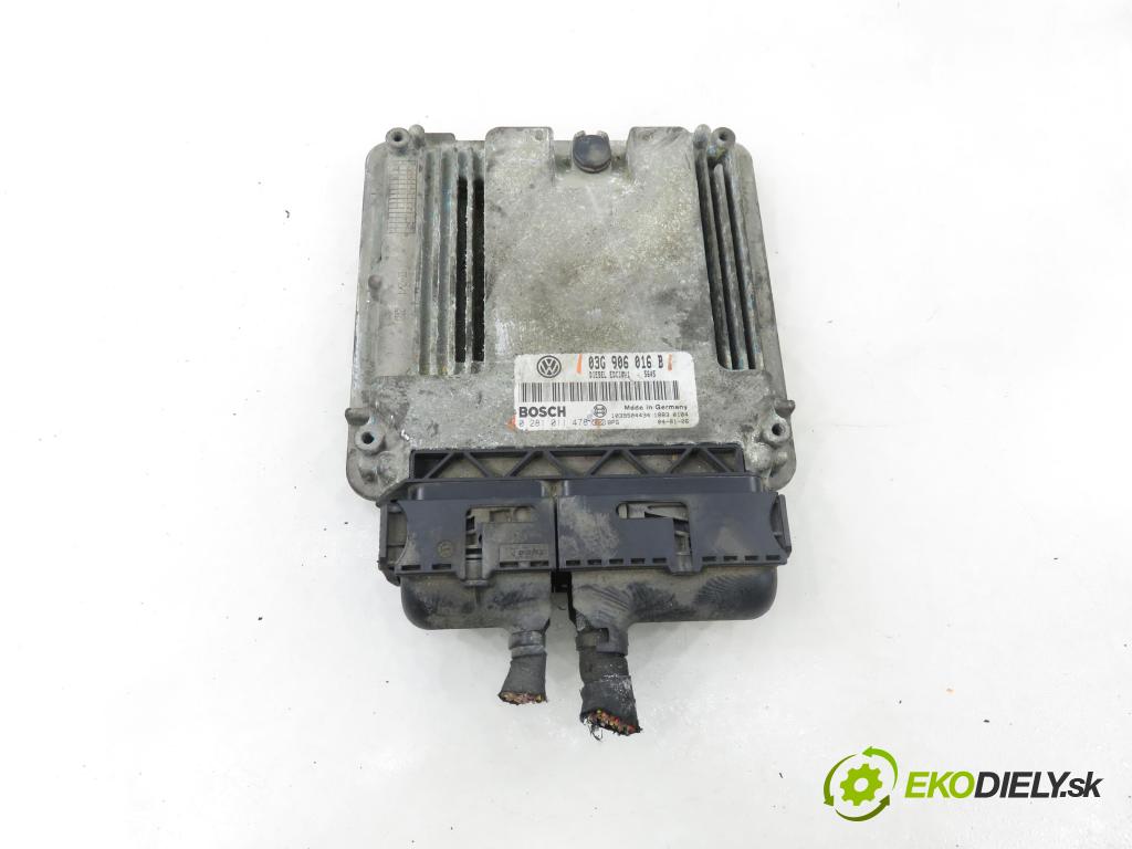 VW GOLF V (1K1) HB 2005 77,00 1.9 TDI - BXE 1896,00 Riadiaca jednotka Motor 03G906016B ; 0281011478