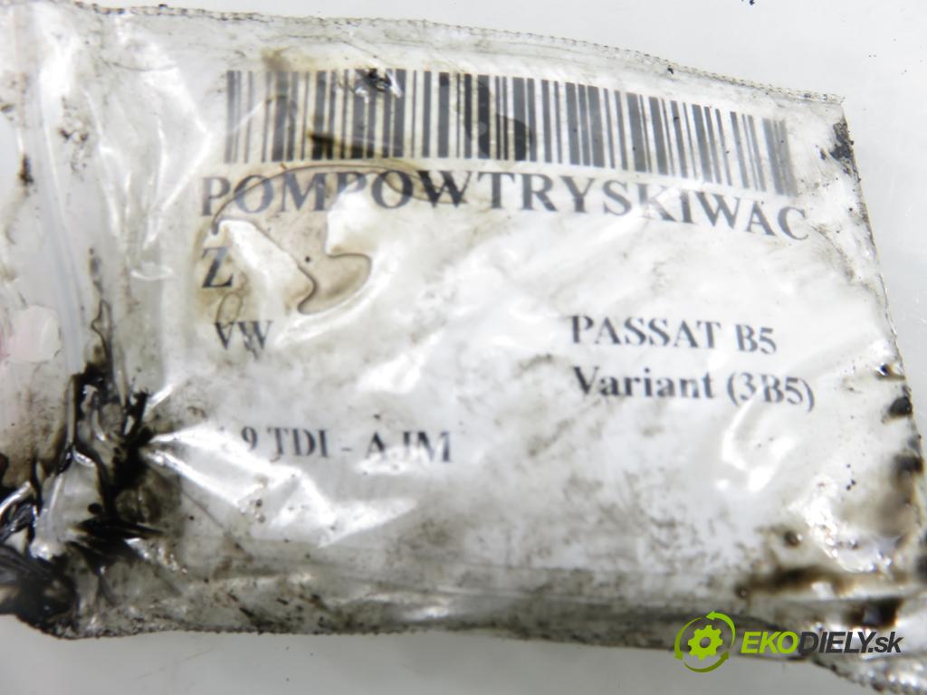 VW PASSAT B5 Variant (3B5) KOMBI 2000 85,00 1.9 TDI - AJM 1896,00 Vstrekovač 038130073F ; 0414720007 (Vstrekovač paliva)