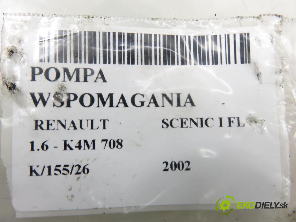RENAULT SCENIC I (JA0/1_) MINIVAN 2002 0,00 1.6 - K4M 708 1598,00 pumpa servočerpadlo 26077782RP ; 7700431286 ; 7700431283 (Servočerpadlo)