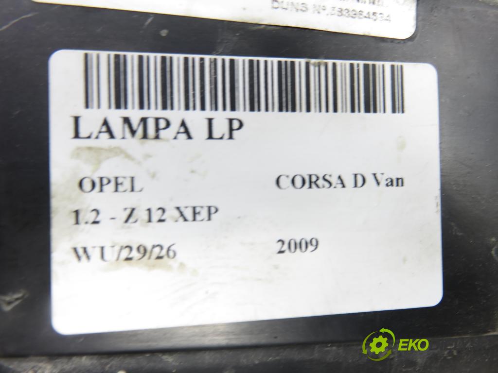 OPEL CORSA D Van HB 2009 0,00 1.2 - Z 12 XEP 1229,00 světlo LP 13186381FE