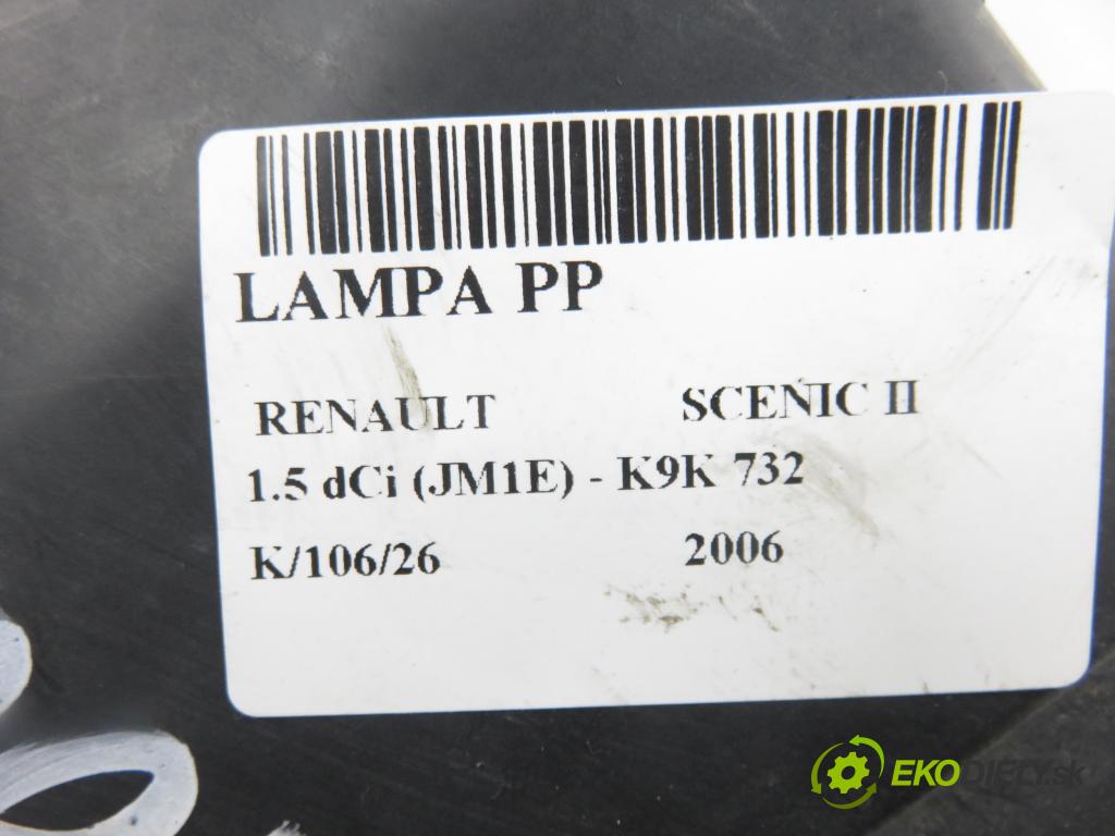 RENAULT SCENIC II (JM0/1_) MINIVAN 2006 78,00 1.5 dCi 106 - K9K 732 1461,00 světlo PP 