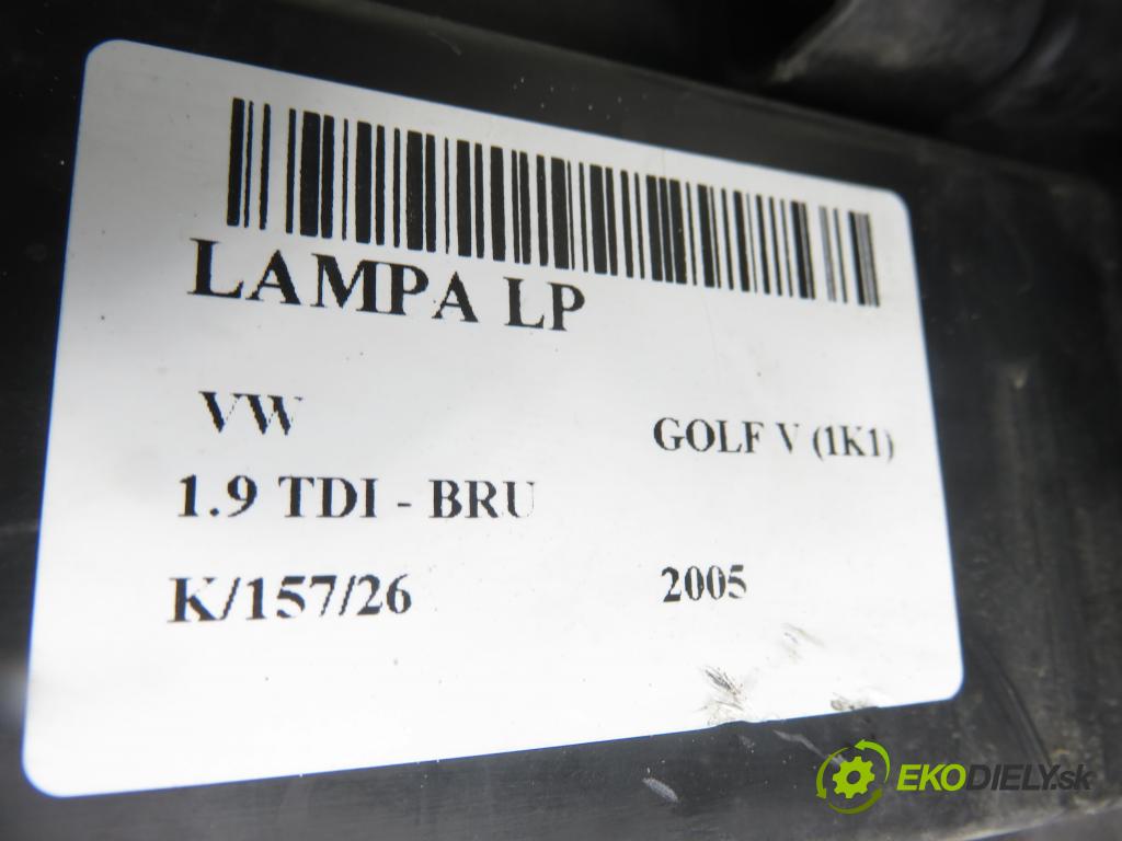VW GOLF V (1K1) HB 2005 66,00 1.9 TDI PD 90 - BRU 1896,00 světlo LP 1K6941005C