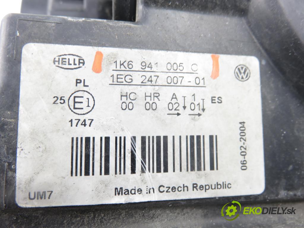 VW GOLF V (1K1) HB 2005 66,00 1.9 TDI PD 90 - BRU 1896,00 světlo LP 1K6941005C