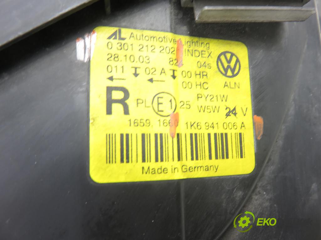 VW GOLF V (1K1) HB 2005 66,00 1.9 TDI PD 90 - BRU 1896,00 světlo PP 1K6941006A ; 0301212202