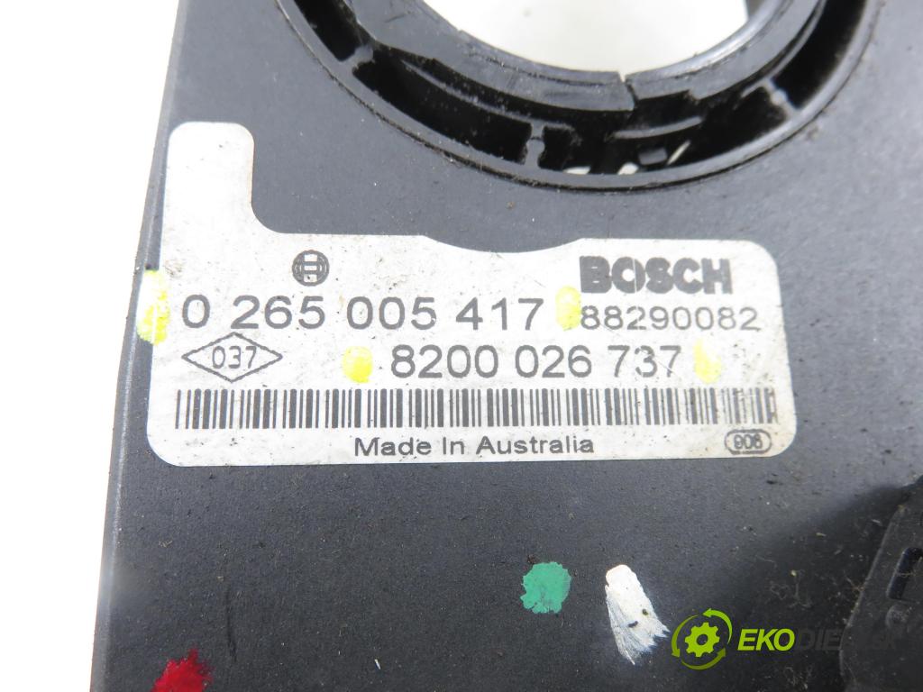 RENAULT SCENIC I (JA0/1_) MINIVAN 2002 0,00 1.6 - K4M 708 1598,00 snímač KATA otáčet se: 8200026737 ; 0265005417