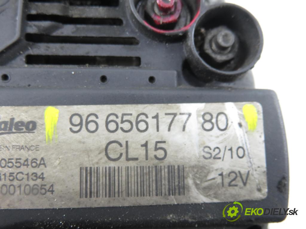 CITROEN C3 II (SC_) HB 2010 50,00 1.4 HDi 8V 70 - 8HZ (DV4TD) 1398,00 Alternátor 9665617780 (Alternátor)