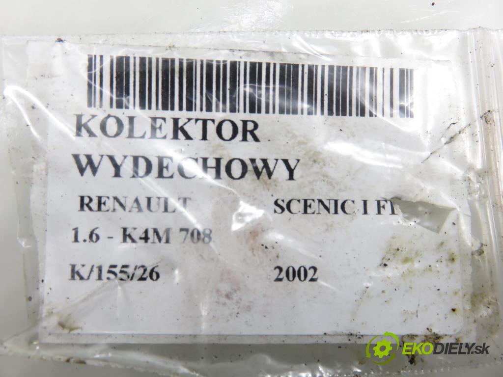 RENAULT SCENIC I (JA0/1_) MINIVAN 2002 0,00 1.6 - K4M 708 1598,00 Potrubie VYČERPAT: 114168 (Výfukové potrubie)