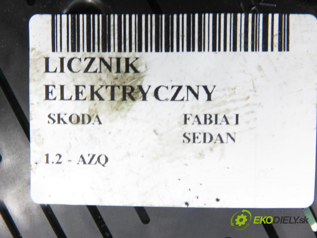 SKODA FABIA I SEDAN (6Y3) SEDAN 2005 47,00 1.2 12V 64 - BME 1198,00 Prístrojovka elektrický 6Y0920881M ; 11008025313